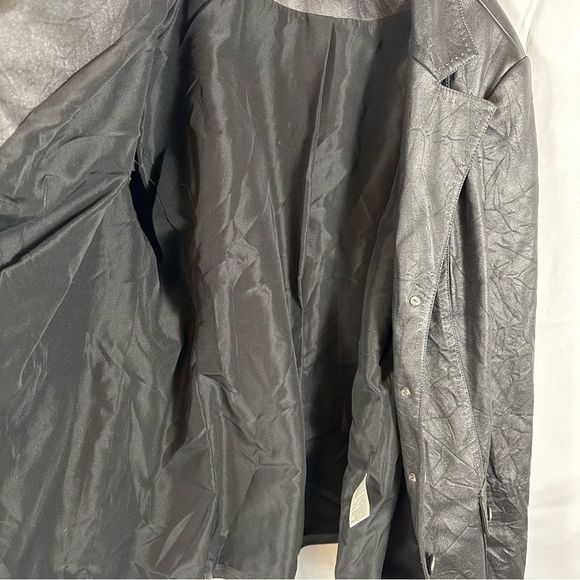 Conrad C Woman Women’s Jacket Stitching Soft Lightweight Black Faux Leather 20 - Picture 6 of 13